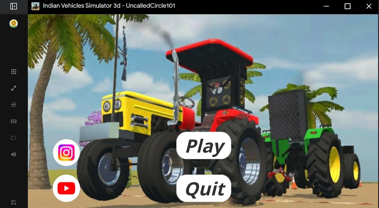 Indian Vehicles Simulator 3D PC welcome screen