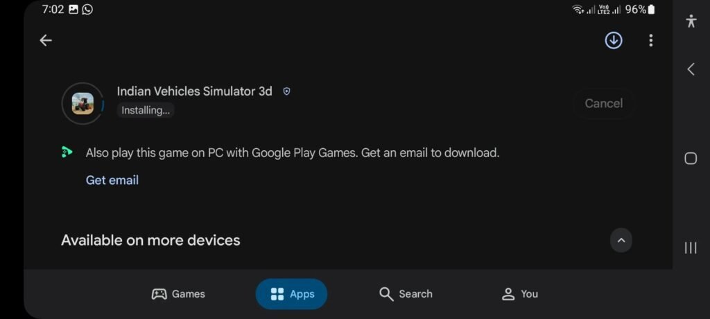APP Installing after download